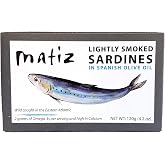 Matiz Sardines Lightly Smoked 4.2 oz Imported From Spain (5 pack)