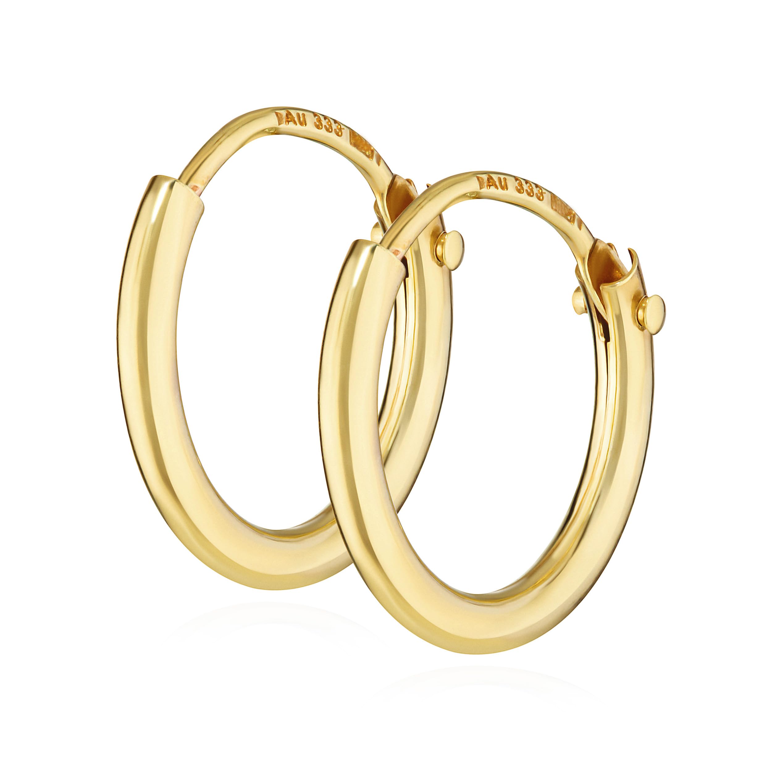 NKlaus PAIR men hoop earrings earring earrings pendant 11 mm 2