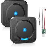 Wireless Doorbell Chime Extender for Google Nest Doorbell | Doorbell Extender with Receiver Connects to Existing Hardwired Door bell for Home (1 Video Extender 2 Receiver）