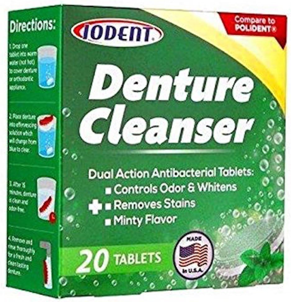 Denture Cleaner Tablets Bulk Case of 24, 480 Tablets
