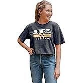 Blue 84 NBA Womens NBA Officially Licensed Women's Crop Top T-Shirt Ringspun Team Color
