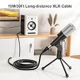 EBXYA XLR Microphone Cable 10M 30FT 2 Pack 3 Pin Balanced Male to Female view 6