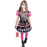 Morph Day Of The Dead Costume Kids, Catrina Costume For Girls, Sugar Skull Costumes, Dia De Los Muertos, Disfraz De Catrina