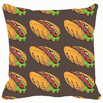 Amazon Com Seamless Pattern Hot Dog Sausage Food And Drink