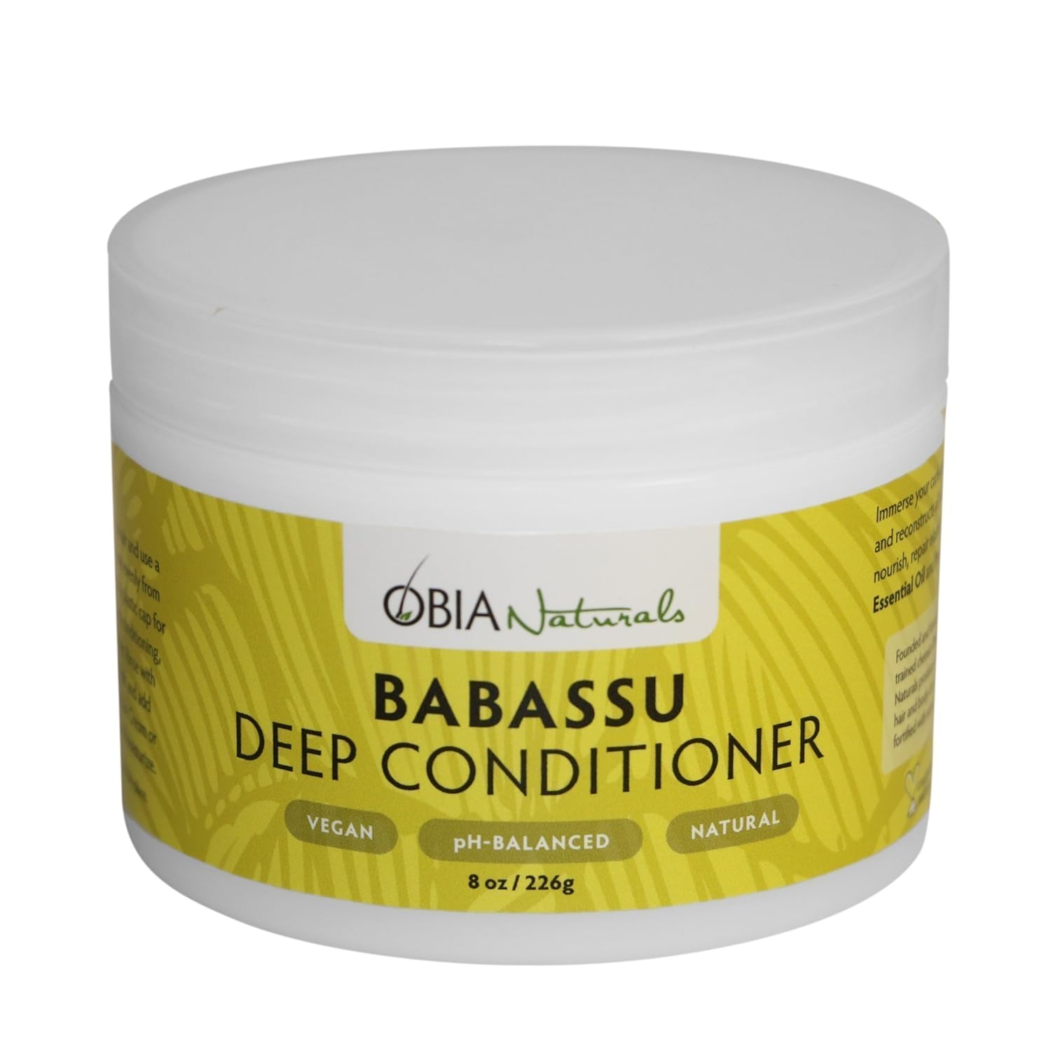 Amazon Com Obia Naturals Babassu Deep Conditioner 8 Oz Beauty