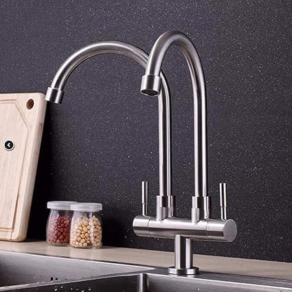 Grifo de la cocina L 'Acero inoxidable Grifo único de enfriamiento