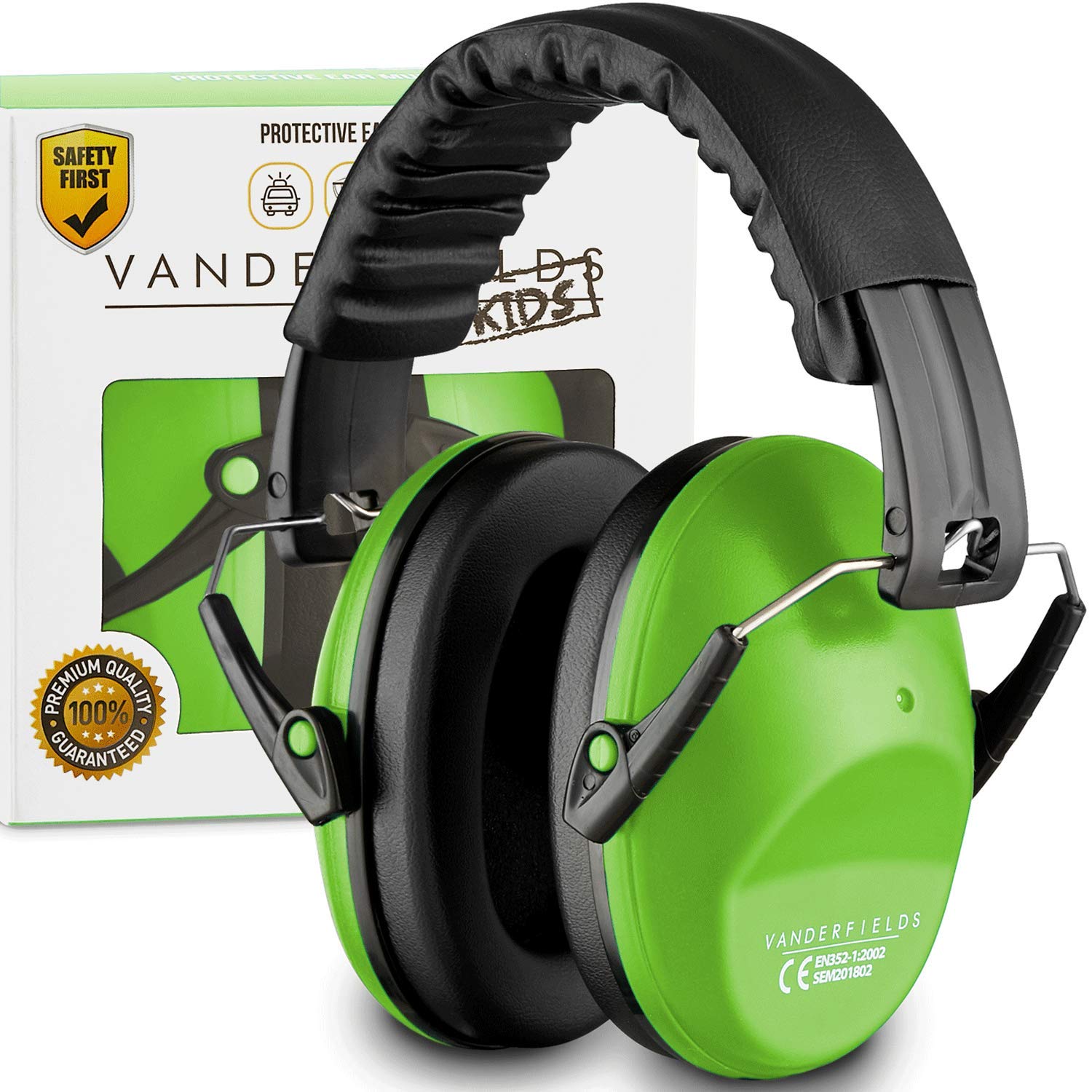 Vanderfields Premium Hearing Protection Ear Defenders, Broad Spectrum Sound Reduction 33 dB at 2K Hz Noise Cancelling