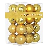 Gold 2.5" Christmas Balls Christmas Tree Decoration