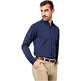 Rhone Men's Commuter Shirt, Performance Dress Shirts for Men, Machine Washable, Wrinkle Resistant, Classic Fit