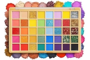 K'APEINE 40 Colors Eyeshadow Palette Rainbow Eyeshadows Rainbow Makeup Eyeshadow Palette Highly Pigmented Matte Eye Makeup Ki