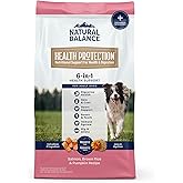 Natural Balance Health Protection Dry Dog Food – Whole Body Health, Easy on Digestion Dog Food Made with Salmon, Brown Rice & Pumpkin for Dogs - 4lbs.