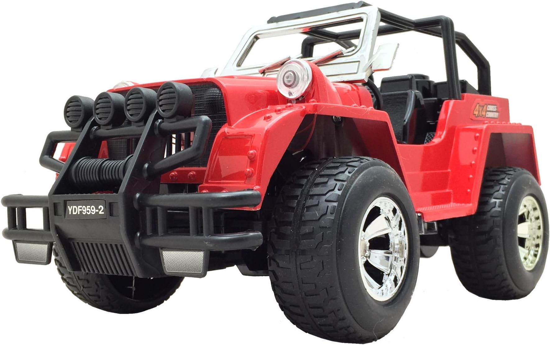 1/16 Scale LAND SAVAGE Radio Control Jeep Off Road Jeep (Red)