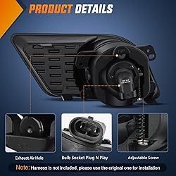 Nilight Fog Lights Assembly Compatible with 2001