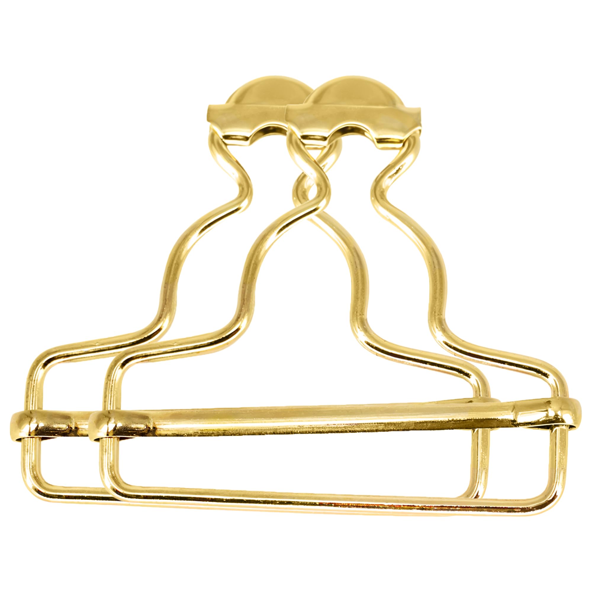 Trimming Shop 45mm Dungaree Buckles – Heavy-Duty Metal Clip Fasteners for Braces, Overalls, Jumpsuits, Kids' Clothing, Handbags & DIY Workwear Projects, Gold, 10pcs