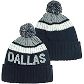 Ofxxu Football City Beanie 2025 Fashion Knit Pom-Pom Hat Soft Headwear Cuffed Winter Hat Sport Fans Gift for Men Women Kids