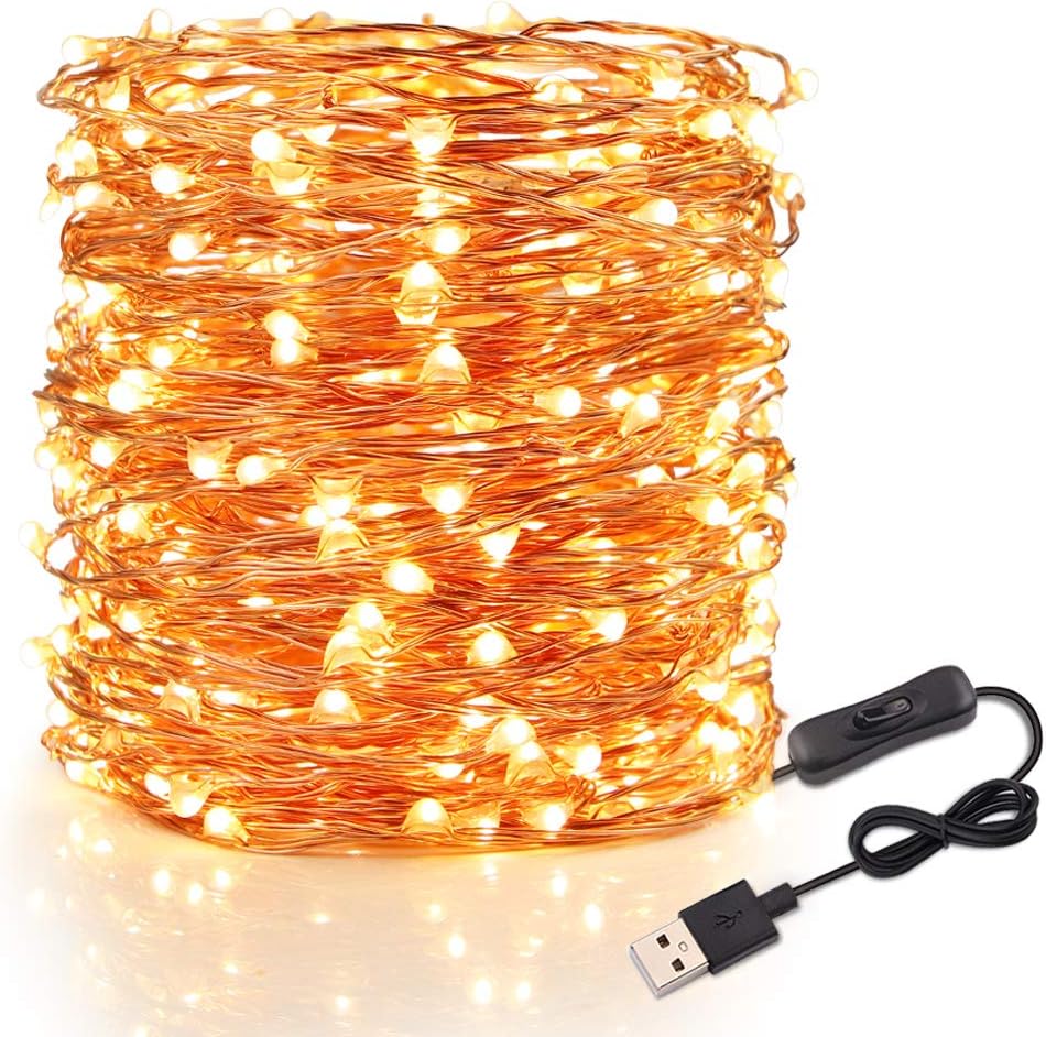 Luci LED A Filo Di Rame - 50 Metri, 500 LED, Impermeabili, Per Decorazioni Feste E Casa - Foto 2