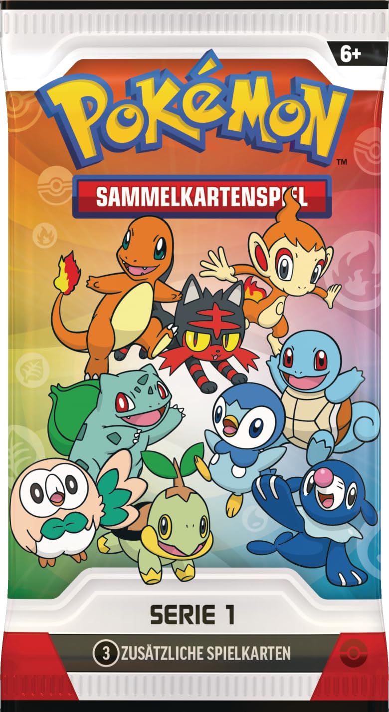 Pokémon-Sammelkartenspiel: Illustrations-Kollektion Erste Partner: Serie 1 (3 Promokarten, 2 Boosterpacks und 1 Stickerbogen) 2