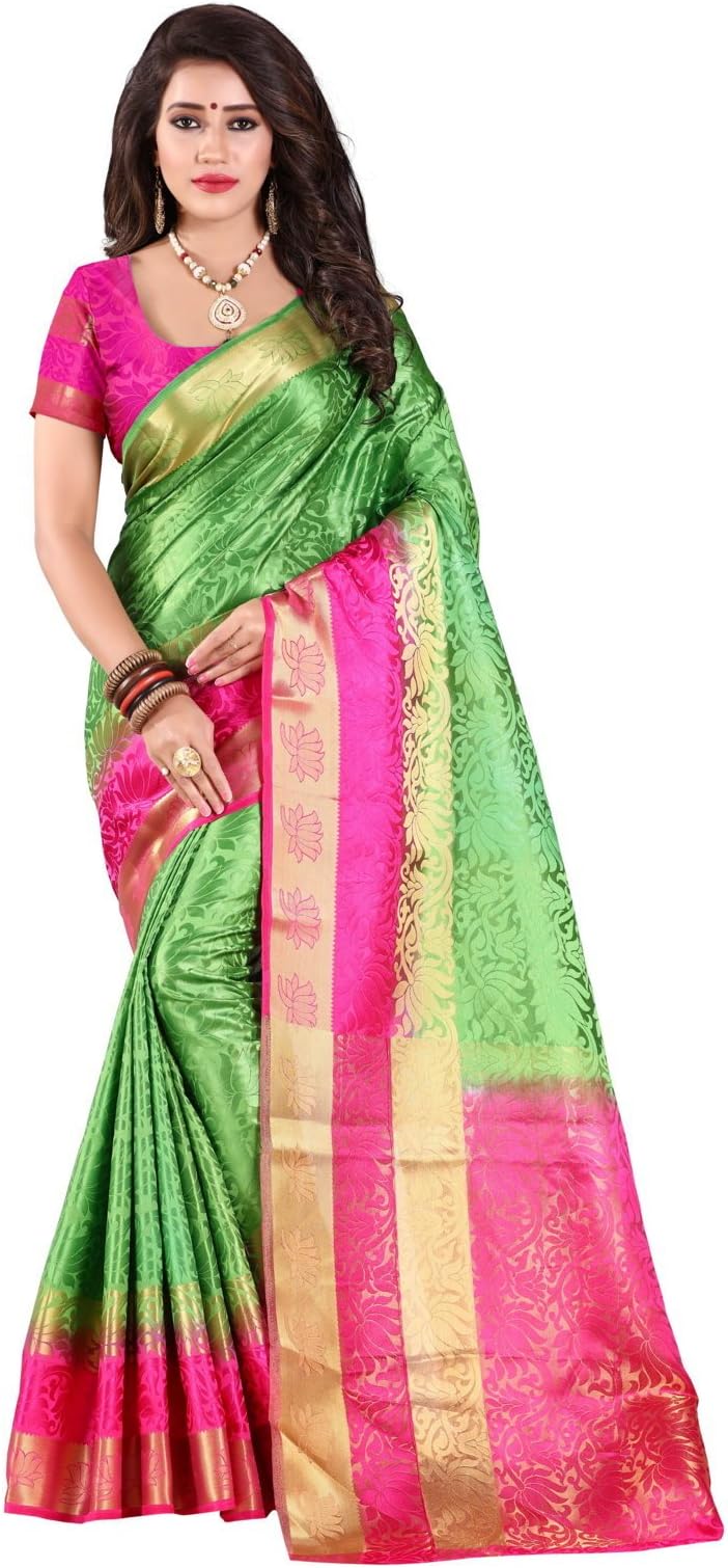 Nirja CreationSilk with Blouse Piece Saree