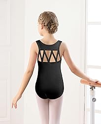 DANSHOW Tank Dance Leotards for Girls,Back M
