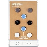 Würkin Stiffs Magnetic Power Buttons Pack of 8 | Magnets for Collar Stays in Storage Case | As Seen on Shark Tank