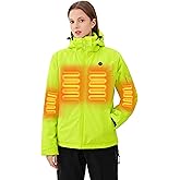 ANTARCTICA GEAR Heated Jacket, Ski Jacket Coat, With 12V/16000mAh Battery Pack, 5 Areas Heating Thicken Women Winter Coat