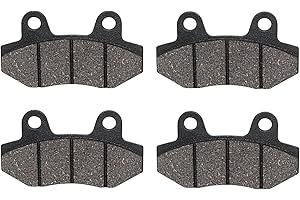 WNOOENG Rear Disc Brake Pads for Coleman B200 B200R RB200 B200RSV B200C Mini Bike Gy6 49cc 50cc 125cc 150cc 200cc 250cc ATV Roketa Baja Sun Scooter Yerf-Dog 150cc Go kart Taotao Pit Dirt Bike Parts 4 Pcs