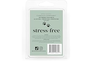 WEST COAST CANDLE COMPANY Stress-Free | Pet Safe Wax Melts | All Natural Soy | Non-Toxic | Dog Friendly | Vet Approved | Long Lasting Home Fragrance | Pet Odor Eliminator | Clean Burning Wax Cubes | Safe Air Freshener
