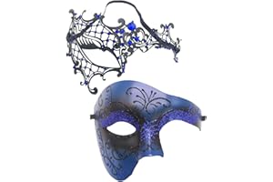 Coolwife Masquerade Mask Vintage Phantom Of The Opera One Eyed Half Face Costume