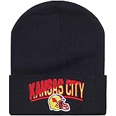 Football Fans Embroidered Beanie Hat, Football Team City Skull Beanie Hats Christmas Best Gift for Men Women