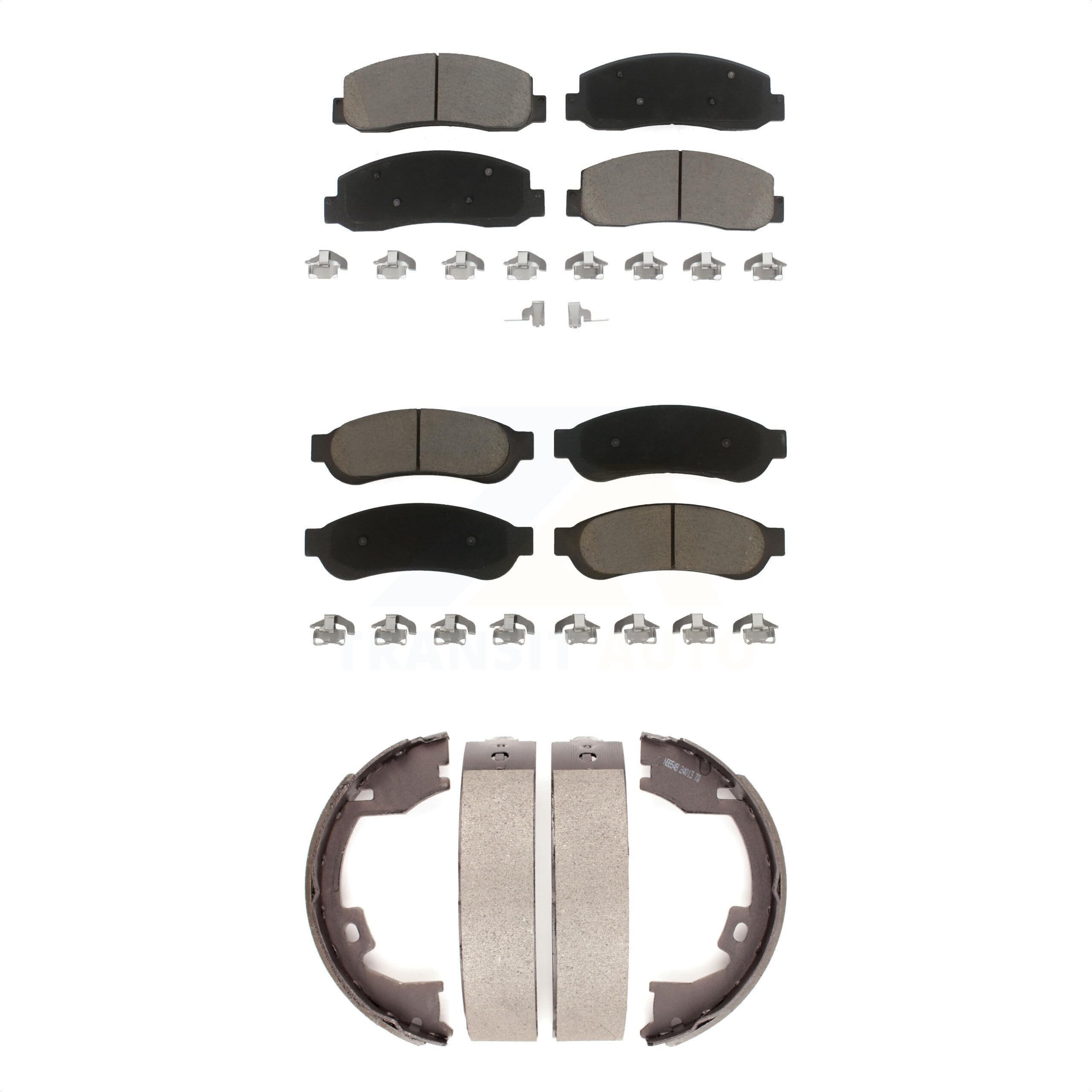 Transit Auto Front Rear Ceramic Brake Pads And