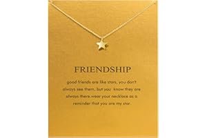 Baydurcan Friendship Anchor Compass Necklace Good Luck Elephant Pendant Chain Necklace with Message Card Gift Card