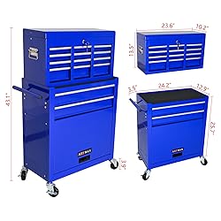 SumKea Wheels, Box, 6 Drawer Rolling Tool Chest and