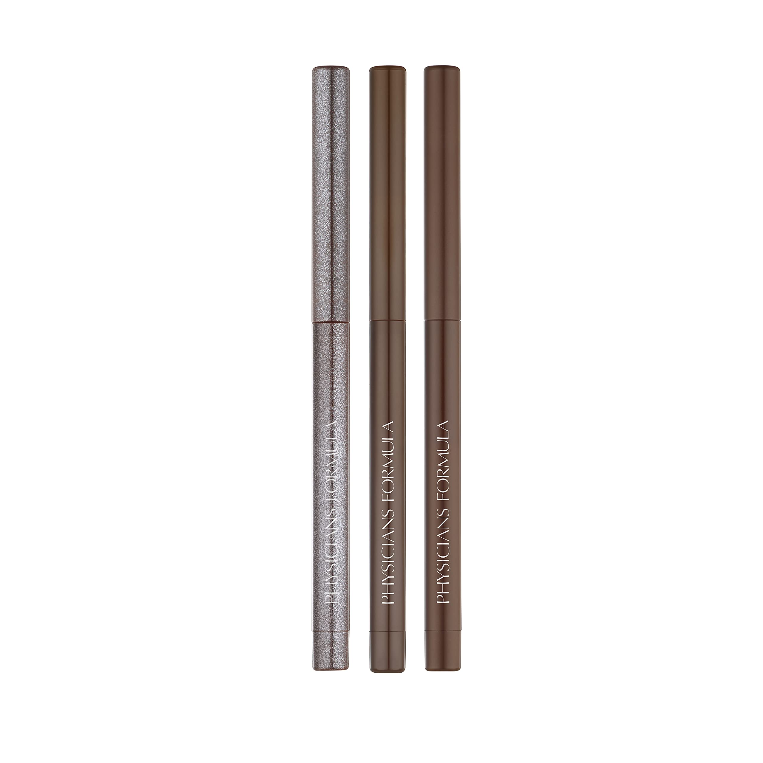 Physicians Formula - Eye Booster Gel Eyeliner Trio - Three Long-lasting Eyliners with Shimmer, Satin, and Matte Finishes - Waterproof Formula - with Botanicals, Vitamin E and Silicone Resin - Brown