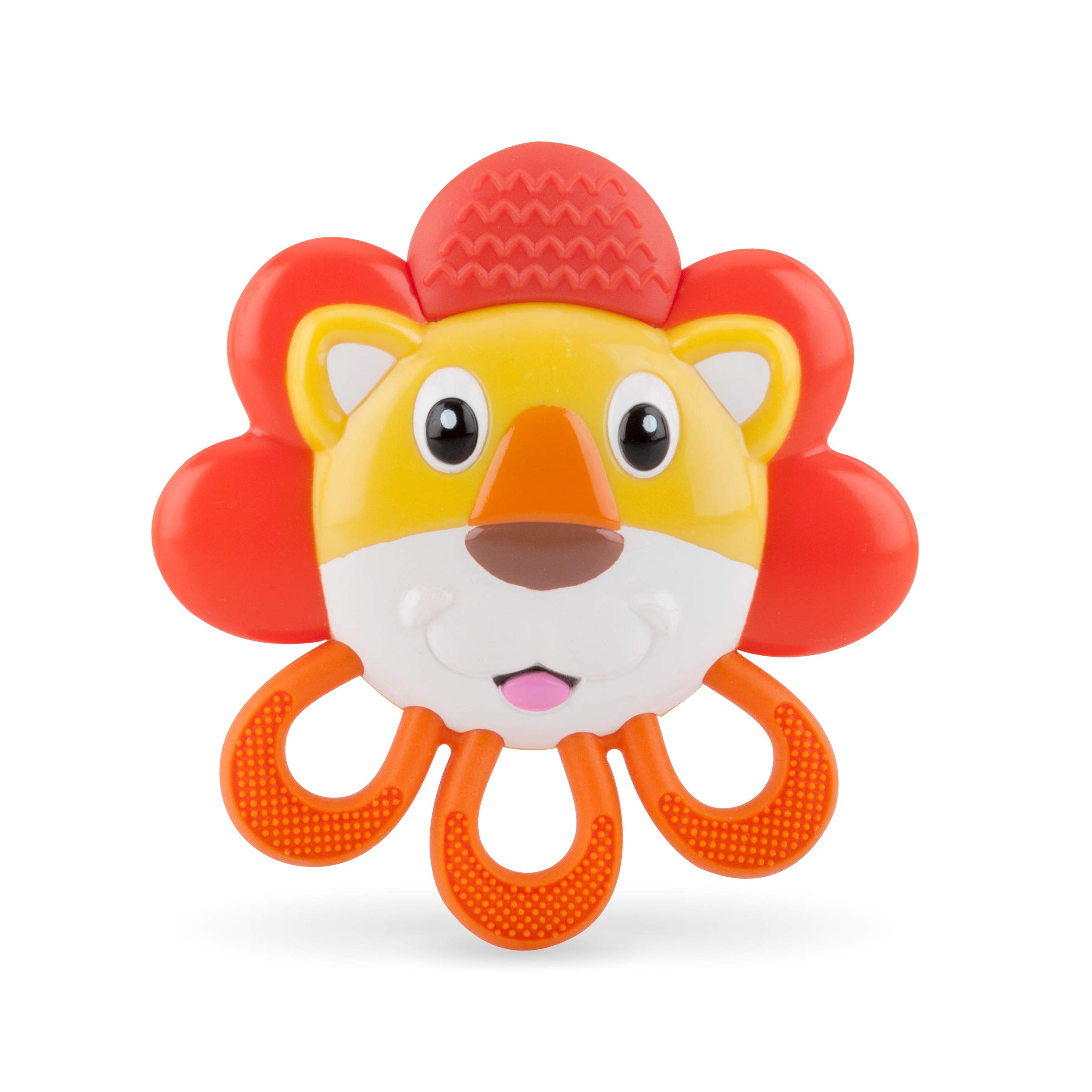 Photo 1 of Nuby Vibe-eez Vibrating Teether - Battery Powered - Textured Surface and Easy to Grasp Toy for Baby Teething Relief - 3+ Months - Lion