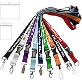 HDWerker Custom Lanyards Personalized 30-5000PCS with Text/Logo/Photo/Name, Customized Breakaway Neck Straps Bulk for Women Men School Event Office Company Use, Adults Teachers Keys ID Badges