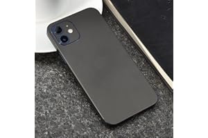 Tectom Precision Skin Wrap for iPhone 12, Ultra Thin Full Coverage Phone Back Stickers Decals for iPhone 12 pro (Black, iPhon