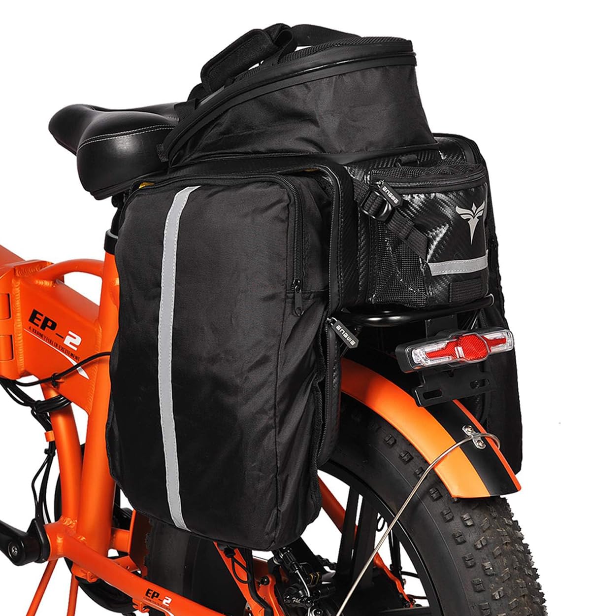 Mua ENGWE Bike Rack Bag Trunk Bag Waterproof Carbon Leather Bicycle