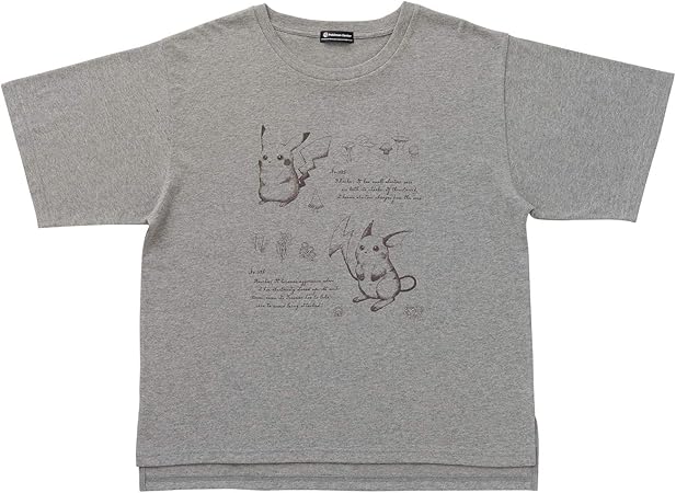 Amazon ポケモンセンターオリジナル Tシャツ ポケモン博士の観察手帳 ピカチュウ ライチュウ L おもちゃ雑貨 おもちゃ