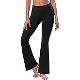 BUBBLELIME 29"/31"/33"/35" 3 Styles Women's Bootcut Yoga Pants Basic/Back Pockets High Waist Workout Tummy Control Flare