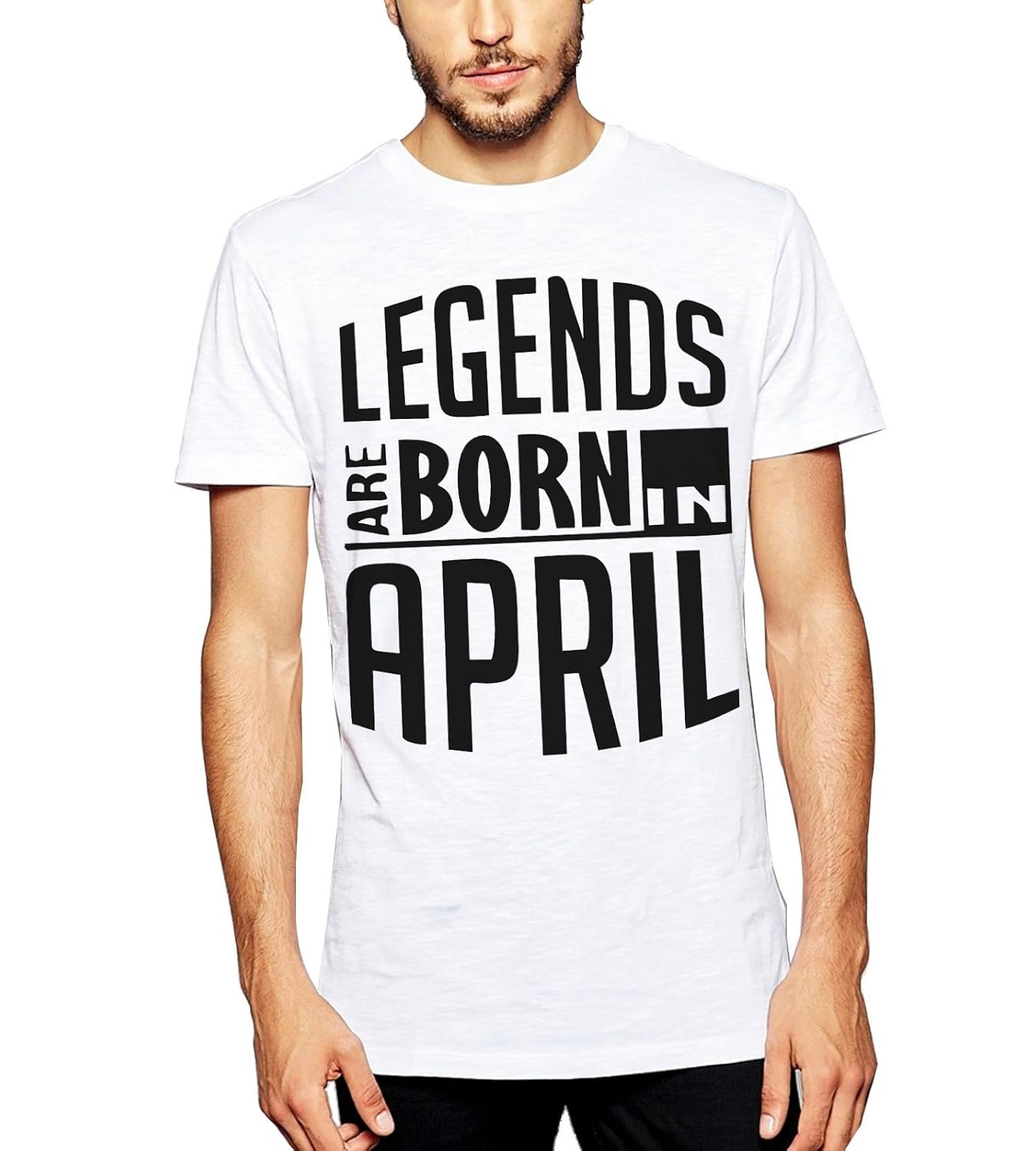 canis legends are born in january :: birthday tee :: :: conversational :: | trendy | printed round neck men's white printed t-shirt