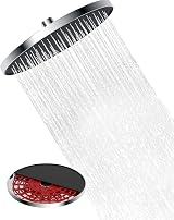 Hibbent Self-Cleaning Rainfall Shower Head 10 Inch Chrome, 360° Adjustable view 1