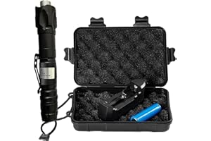 4000 Ultra-High Lumens Iaser P0lNTER with Rechargeable Set - Aluminum Alloy with 5 Modes for Outdoor and Emergency Use (Purpl