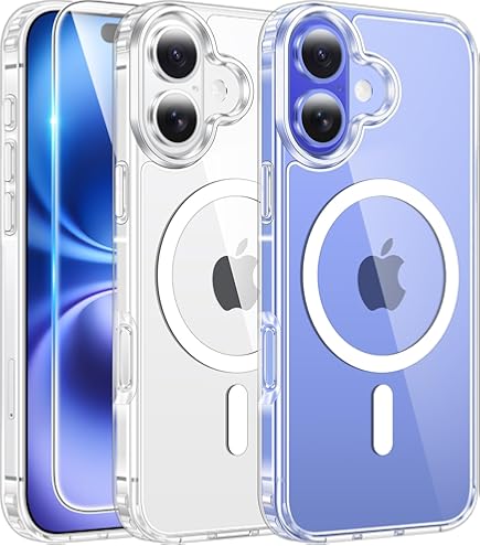Amazon.com: CASETiFY Clear iPhone 16 Plus Case [Not Yellowing