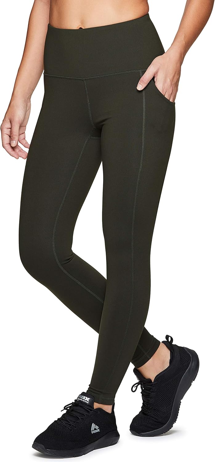 RBX Active Women's Power Hold High Waist Athletic Leggings with Pockets at  Women’s Clothing store