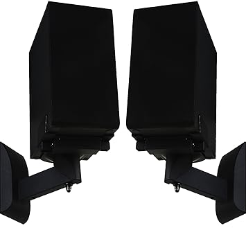 bookshelf speakers on side