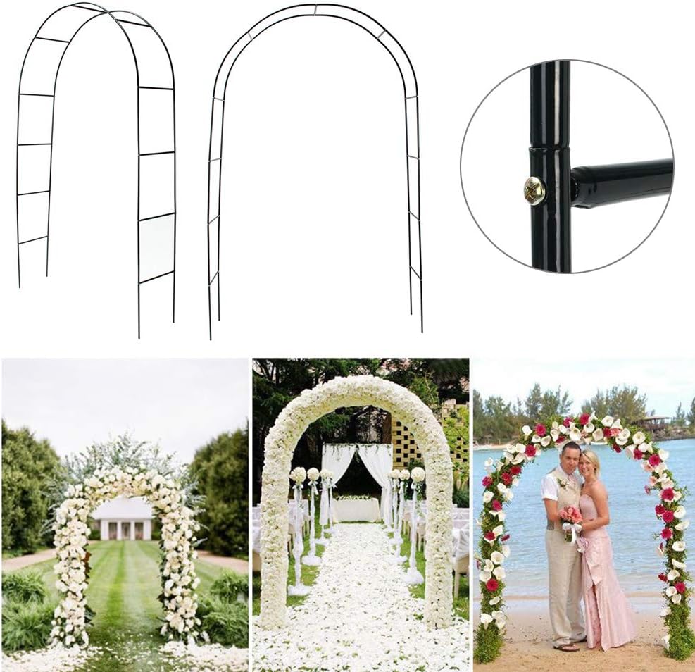xnbnsj Wedding Party Decoration Arch Garden Backdrop Pergola Stand Flower Frame Plant Support Frame