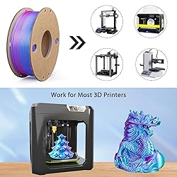 3Dgenius Silk PLA 3D Printer Filament Triple Color