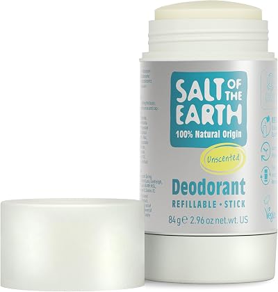 Salt Of The Earth Refillable Unscented Natural Deodorant 84g UK Made