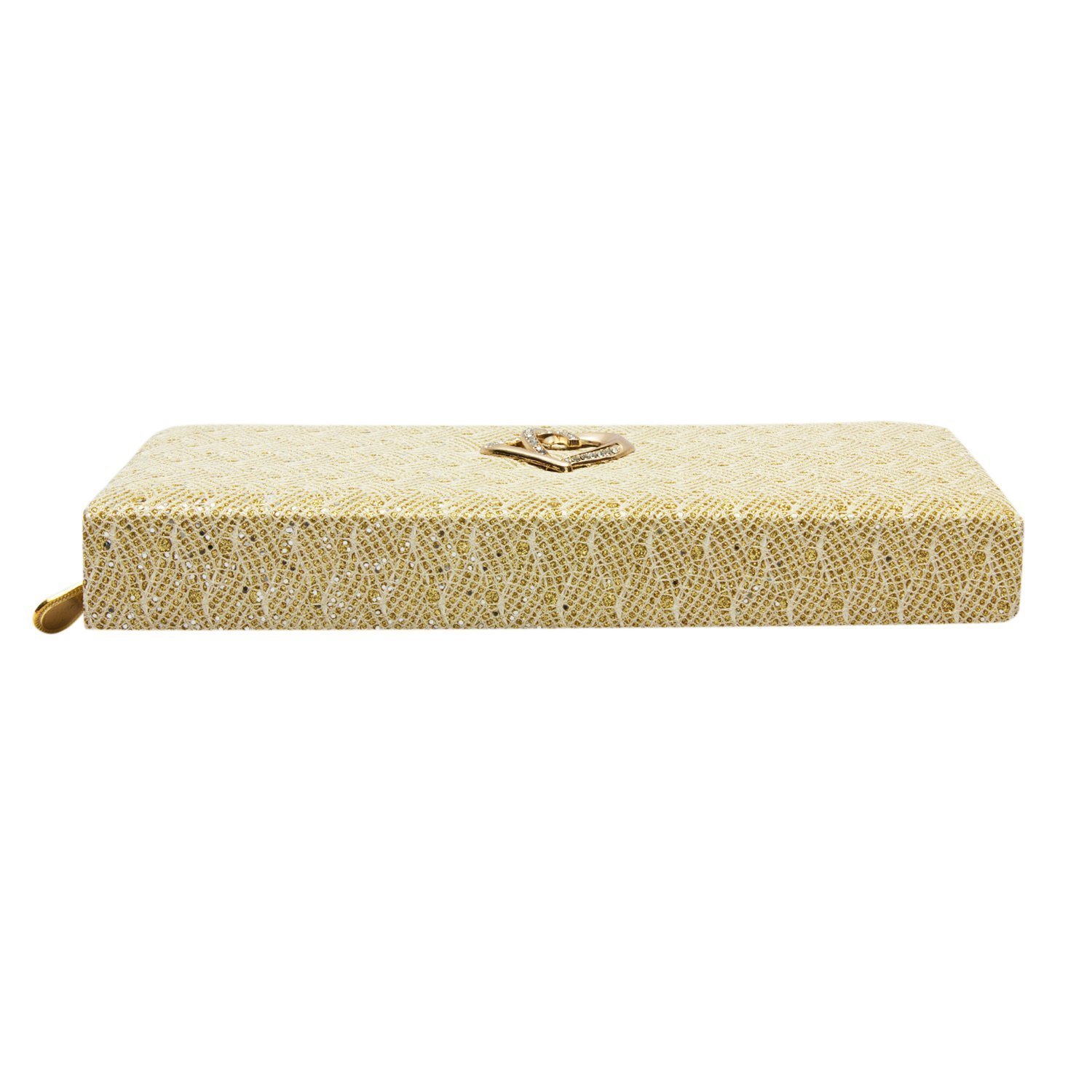 awesome fashions women's clutch (beige,af064)