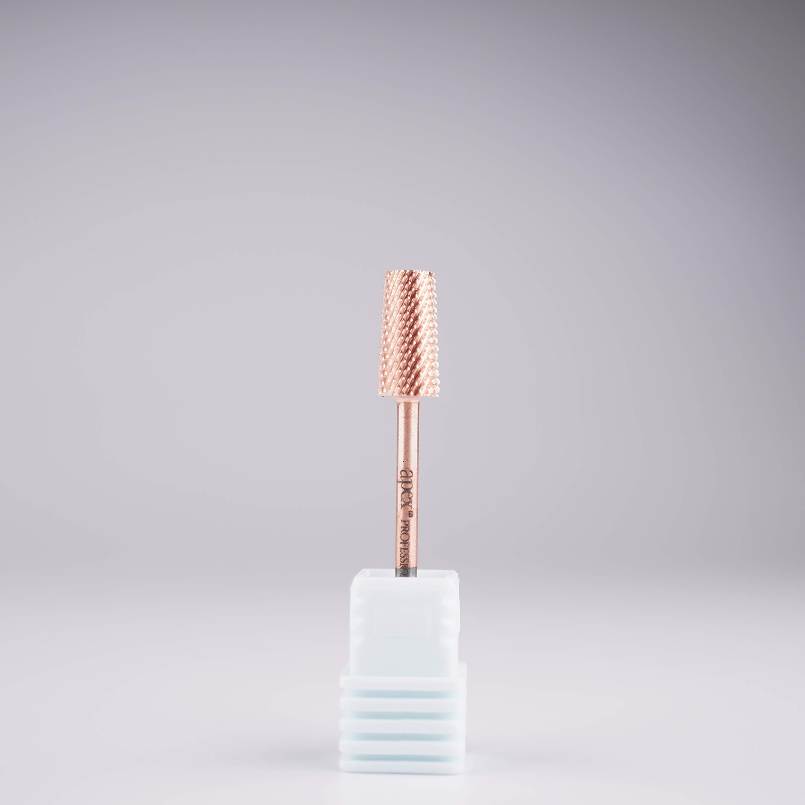 New* Apex® Professional Tungsten Carbide Electric Nail Drill Bit 3/32 inch, 2.35mm Shank for Gels, Acrylics, Nail Art, Manicure, Pedicure, Salon Professional Nails (Large Tapered Barrel) (Medium)